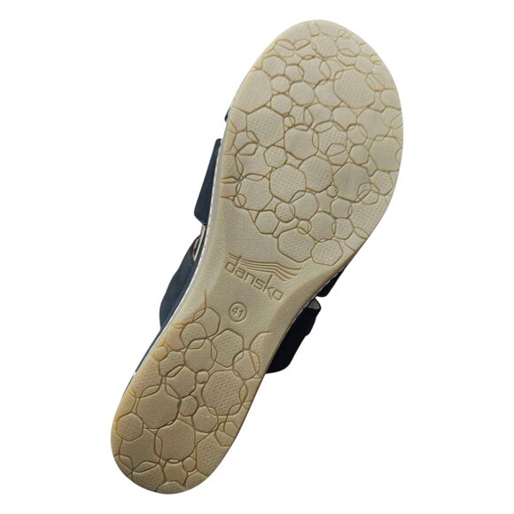 Dansko Alyson Black Leather Sandals Womens Size 10 New in Box - Picture 6 of 9